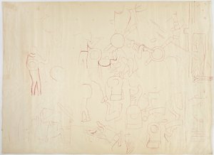 Jižní stěna, Horní chrám jaguárů, Chichen Itzá, Mexiko od Adela Breton