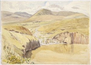 Alberea, poblíž Santiago del Valle, Guanajuato, Mexiko (akvarel) od Adela Breton