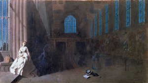 Sny o minulosti, Hampton Court (akvarel na papíře)
