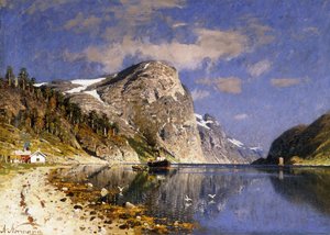 Parník v Sognefjordu,