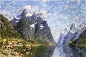 Hardangerský fjord, Norsko,
