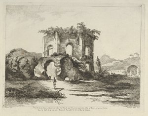 Pohled na chrám... zasvěcený Dianě z roku Různé pohledy čerpané z přírody... d..., 18. století. od Adélaide Allou