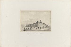 Pohled na Beursgebouw v Rotterdamu, 1854 Pohled na Beursgebouw v Rotterdamu (název na objektu) Společnost pro podporu Toonkunstu, její hudební festival a město Rotterdam. vzpomínka na rok 1854 (název série na objektu)