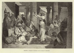 Egypt - Tanec v ruinách v Karnaku