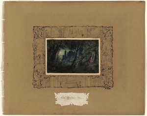 Hrad na moři od Adolf Friedrich Teichs