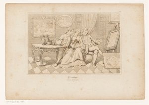 Casanova a vévoda z Matalone Při pohledu na erotické umění s Leonilde od Adolf Gnauth