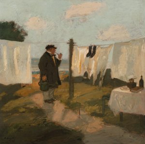 The Bleaching Meadow, The Wash Meadow, 1915 od Adolf Hengeler