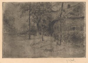 Došková farma od Adolf le Comte (signed by artist)