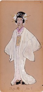 Kostým postavy Cii cio san pro operu „Madame Butterfly“ od Giacoma Pucciniho