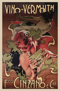 Vermut Cinzano, 1906. od Adolfo Hohenstein