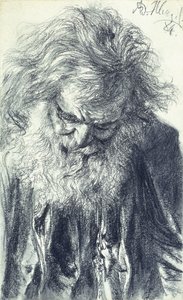 Portrét starého muže, 1884 od Adolph Menzel