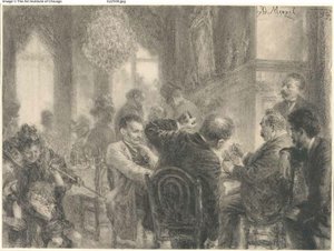 Karetní hra od Adolph Menzel