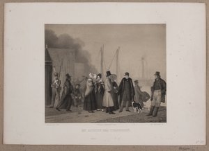 Rozloučení u celnice od Johan Adolph Kittendorff