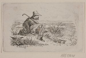 Sedící chodec od Johan Adolph Kittendorff