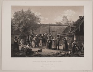 Zélandská selská svatba od Johan Adolph Kittendorff