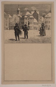 Kominík. Ne. 16 v Chr. Winther a M. Rørbye, "25 obrázků pro malé děti" od Johan Adolph Kittendorff