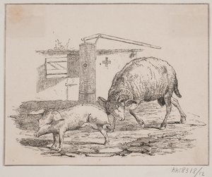 Beran a prase od Johan Adolph Kittendorff