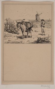 Osel. Ne. 4 v Chr. Winther a M. Rørbye, "25 obrázků pro malé děti" od Johan Adolph Kittendorff
