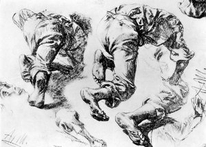 Stránka skic, 1913. od Adolph Menzel