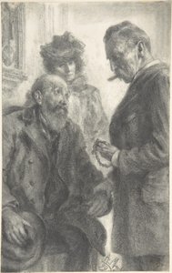 Lékař a pacient od Adolph Menzel