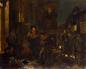 Zastávka na cestě od Adolph Menzel