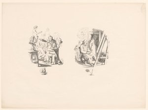 Umělec v přípravě od Adolph Menzel