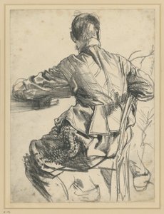 Model v slavnostním oděvu kurfiřta Johanna Georga I. Saského, Historické muzeum, Drážďany od Adolph Menzel