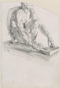 Brousící Skyth (odlitek podle originálu v galerii Uffizi ve Florencii) od Adolph Menzel