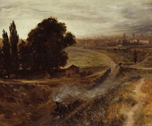 Železnice Berlín-Potsdam, 1847 od Adolph Menzel