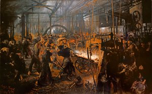 Válcovna železa od Adolph Menzel