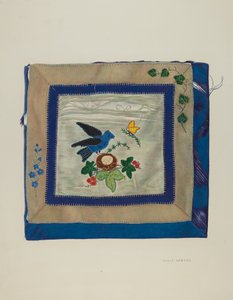 Detail přehozu Bluebird, c. 1941.