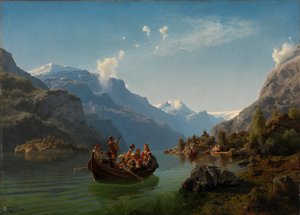 Svatební průvod na Hardangeru