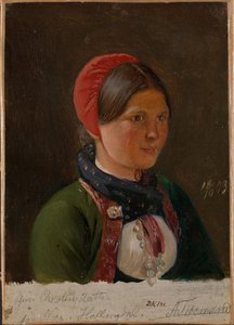 Dívka z Hallingdalu od Adolph Tidemand