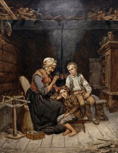 Babička vypráví pohádku od Adolph Tidemand