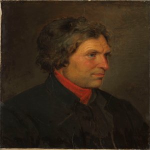 Portrét farmáře Torsteina Ringheima z Vossu od Adolph Tidemand