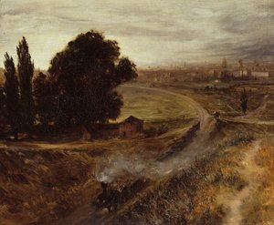 Berlín-Potsdamer Bahn od Adolph Menzel