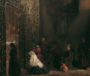 raná mše od Adolph Menzel