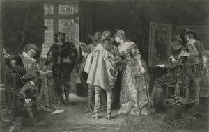 Závěsný od Adolphe Alexandre (after) Lesrel