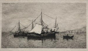 Lodě kabotážních pobřeží Itálie, 1874. od Adolphe Appian