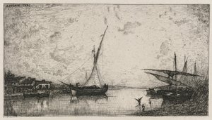 Kanál v Martigues od Adolphe Appian
