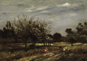 Krajina s ovocnými stromy od Adolphe Appian