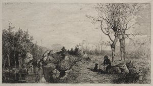 Shore of a Stream v Rossillon, 1867.