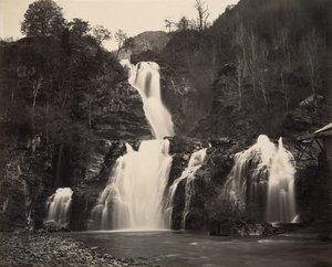 Falls of the Reichenbach, c.1860 (albumen print)