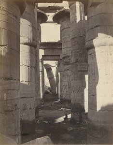 Horní Egypt, Hypostyle Hall v Karnaku, ca. 1870.