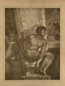 Řím - Vatikánský palác, Sixtinská kaple, Michelangelo od Adolphe Braun