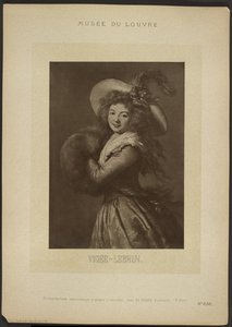 [Autoportrét od Vigee-Lebruna, Louvre] od Adolphe Braun