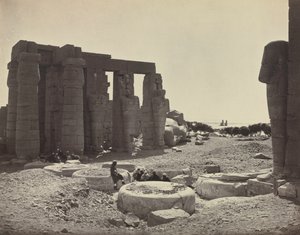 Ramesseum, Théby od Adolphe Braun