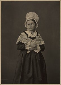 Žena v lotrinských šatech, c. 60.–70. léta 19. století.