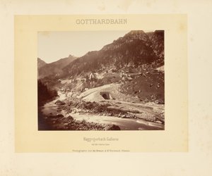 Gotthardská dráha: galerie Häggrigerbach s horní tratí