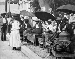 Prodejci provazového tabáku, Jamajka, c1905.